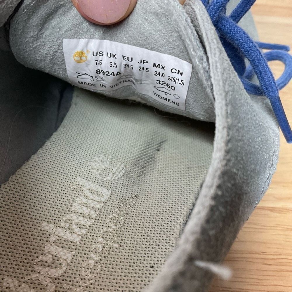 TIMBERLAND women’s 7,5‎ Oxford Derby shoes 8924A Earthkeepers CLASSIC gray suede - Picture 10 of 15